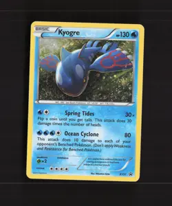 Kyogre XY51 XY Black Star Promo Holo Pokemon Card DMG - Image 1
