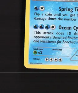 Kyogre XY51 XY Black Star Promo Holo Pokemon Card DMG - Image 5