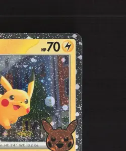 Pikachu 018/091 Paldean Fates Cosmos Holo Rare SWIRL Pokemon Card LP - Image 4
