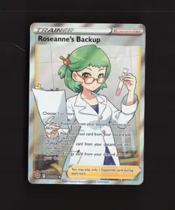 Roseanne's Backup 172/172 Brilliant Stars Full Art Ultra Rare Pokemon Card NM - Image 1