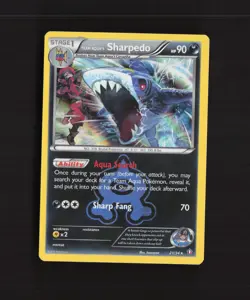 Team Aqua's Sharpedo 21/34 Double Crisis Holo Rare Pokemon Card LP - Image 1