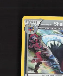 Team Aqua's Sharpedo 21/34 Double Crisis Holo Rare Pokemon Card LP - Image 3