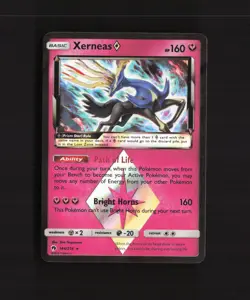 Xerneas Prism Star 144/214 Lost Thunder Holo Rare Pokemon Card LP - Image 1