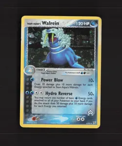 Team Aqua's Walrein 6/95 EX Team Magma vs Team Aqua Holo Rare Pokemon Card DMG - Image 1