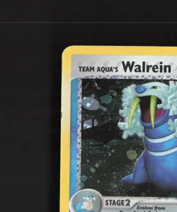Team Aqua's Walrein 6/95 EX Team Magma vs Team Aqua Holo Rare Pokemon Card DMG - Image 3