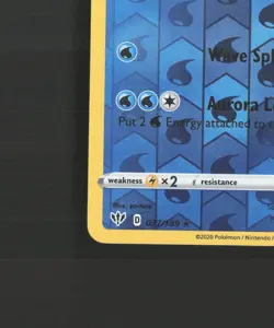 Suicune 037/189 Darkness Ablaze Reverse Holo Rare Pokemon Card NM - Image 5