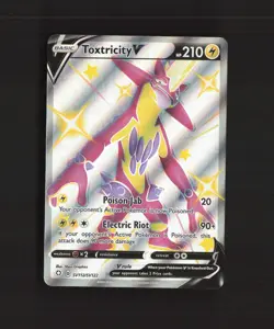 Toxtricity V SV112/SV122 Shining Fates Full Art Shiny Holo Rare Pokemon Card NM - Image 1