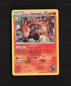 Team Magma's Camerupt 2/34 Double Crisis Holo Rare Pokemon Card MP - Image 1