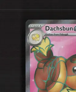 Dachsbun ex 160/142 Stellar Crown Full Art Ultra Rare Holo Pokemon Card LP+ - Image 3
