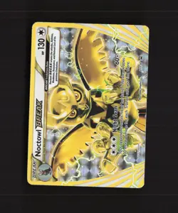 Noctowl BREAK XY136 XY Full Art Black Star Promo Holo Pokemon Card DMG - Image 1