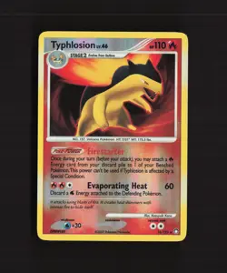 Typhlosion 16/123 Mysterious Treasures Reverse Holo Rare Pokemon Card LP - Image 1