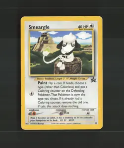 Smeargle 32 WOTC Promos Black Star Promo Pokemon Card DMG - Image 1