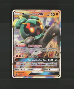 Marshadow GX SM59 Sun & Moon Black Star Promo Holo Pokemon Card LP+ - Image 1