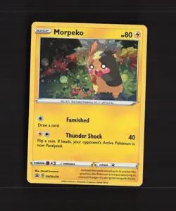Morpeko SWSH116 Sword & Shield Black Star Promo Holo Pokemon Card LP - Image 1