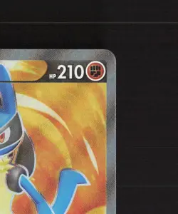 Lucario V SWSH213 Sword & Shield Full Art Black Star Promo Holo Pokemon Card NM - Image 4