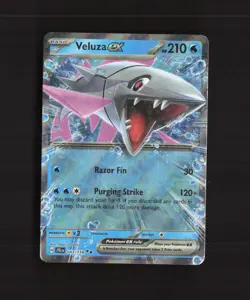 Veluza ex 043/159 Journey Together Ultra Rare Holo Pokemon Card NM - Image 1