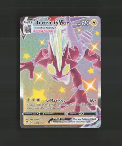 Toxtricity VMAX SV113/SV122 Shining Fates Shiny Rare Holo Pokemon Card NM - Image 1