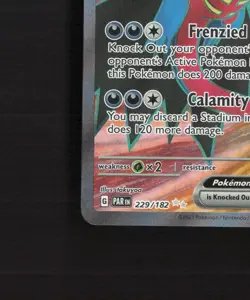 Roaring Moon ex 229/182 Paradox Rift Full Art Ultra Rare Holo Pokemon Card NM - Image 5