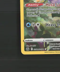 Hisuian Goodra GG21/GG70 Crown Zenith Full Art Ultra Rare Holo Pokemon Card NM - Image 5