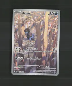 Deino 146/086 White Flare Full Art Ultra Rare Holo Pokemon Card NM - Image 1