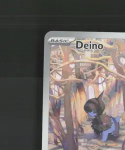 Deino 146/086 White Flare Full Art Ultra Rare Holo Pokemon Card NM - Image 3