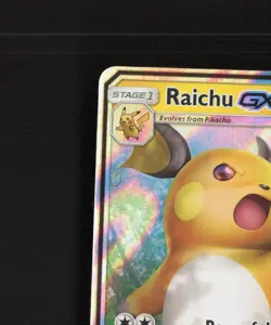 Raichu GX 29/73 Shining Legends Ultra Rare Holo Pokemon Card LP - Image 3