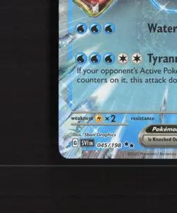 Gyarados ex 045/198 Scarlet & Violet Ultra Rare Holo Pokemon Card NM - Image 5