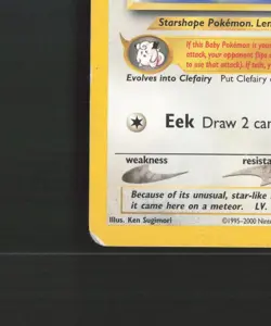 Cleffa 31 WOTC Promos Black Star Promo Pokemon Card MP - Image 5