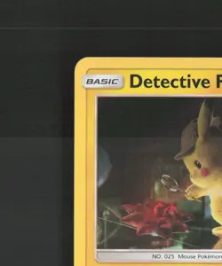 Detective Pikachu 10/18 Detective Pikachu Holo Rare Pokemon Card LP - Image 3