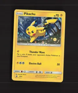 Pikachu SM81 Sun & Moon Black Star Promo Holo Pokemon Card MP - Image 1