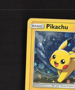 Pikachu SM81 Sun & Moon Black Star Promo Holo Pokemon Card MP - Image 3
