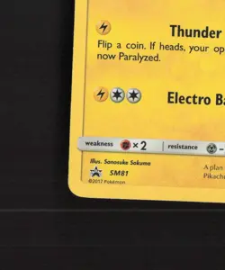 Pikachu SM81 Sun & Moon Black Star Promo Holo Pokemon Card MP - Image 5