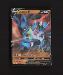 Lucario V 146/264 Fusion Strike Ultra Rare Holo Pokemon Card NM - Image 1
