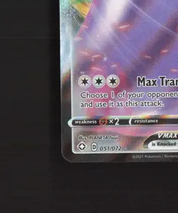 Ditto VMAX 051/072 Shining Fates Ultra Rare Holo Pokemon Card NM - Image 5