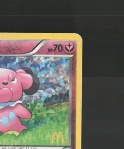 Snubbull 8/12 McDonalds Promo 2013 Holo Rare Pokemon Card DMG - Image 4