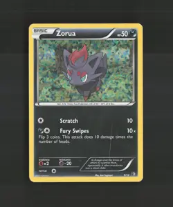 Zorua 9/12 McDonalds 2011 Promo Holo Rare Pokemon Card DMG - Image 1