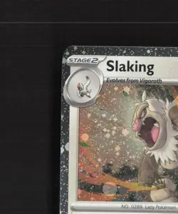 Slaking 162/193 Paldea Evolved Cosmos Holo Rare PARTIAL SWIRL Pokemon Card NM - Image 3