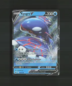 Kyogre V 037/159 Crown Zenith Ultra Rare Holo Pokemon Card NM - Image 1