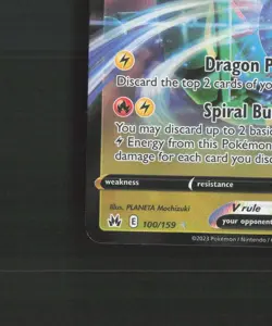 Rayquaza V 100/159 Crown Zenith Ultra Rare Holo Pokemon Card NM - Image 5