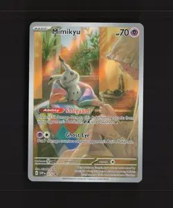 Mimikyu SVP 075 Scarlet & Violet Full Art Black Star Promo Holo Pokemon Card NM - Image 1