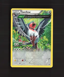 Swellow 72/108 Roaring Skies Full Art Rare Pokemon Card LP - Image 1