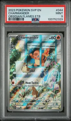2023 POKEMON SVP EN-SV BLACK STAR PROMO #044 CHARMANDER PSA 9 - Image 1