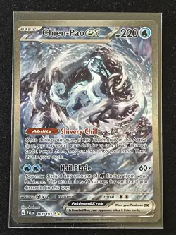 Pokemon TCG Paldea Evolved Chien-Pao EX Special Illustration Rare Holo Card - Image 1