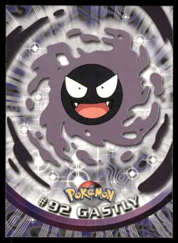 Pokemon Cards Gastly #92 Topps Trading Cards Series 2 LP *6 - Image 1