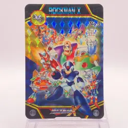Zero Sigma Mega Man X Vintage Bandai Capcom Prism Holo Trading Card Japan No 5 - Image 1