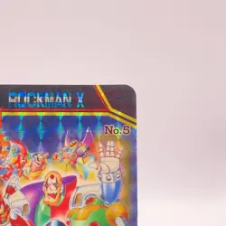 Zero Sigma Mega Man X Vintage Bandai Capcom Prism Holo Trading Card Japan No 5 - Image 3