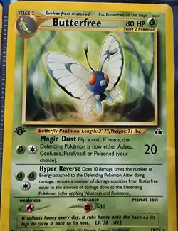 Butterfree # 19/75 1st Edition Neo Discovery Set Pokemon Trading Cards Rares - Image 1