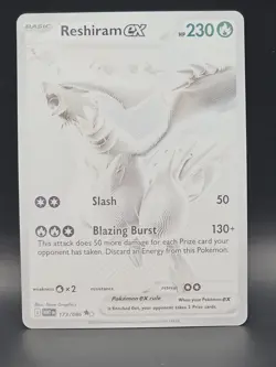 Reshiram EX White Flare Special Illustration Card 173/086 NM/M Condition - Image 1