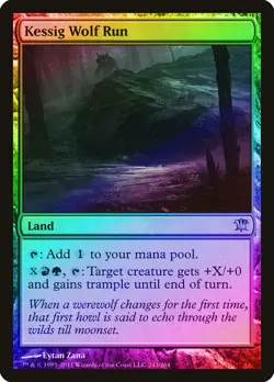 Kessig Wolf Run FOIL Innistrad HEAVILY PLD Land Rare MAGIC MTG CARD ABUGames - Image 1