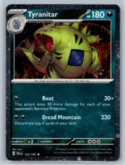 Miscellaneous Cards & Products #135/193 Tyranitar (Paldea Evolved Stamp) - Image 1